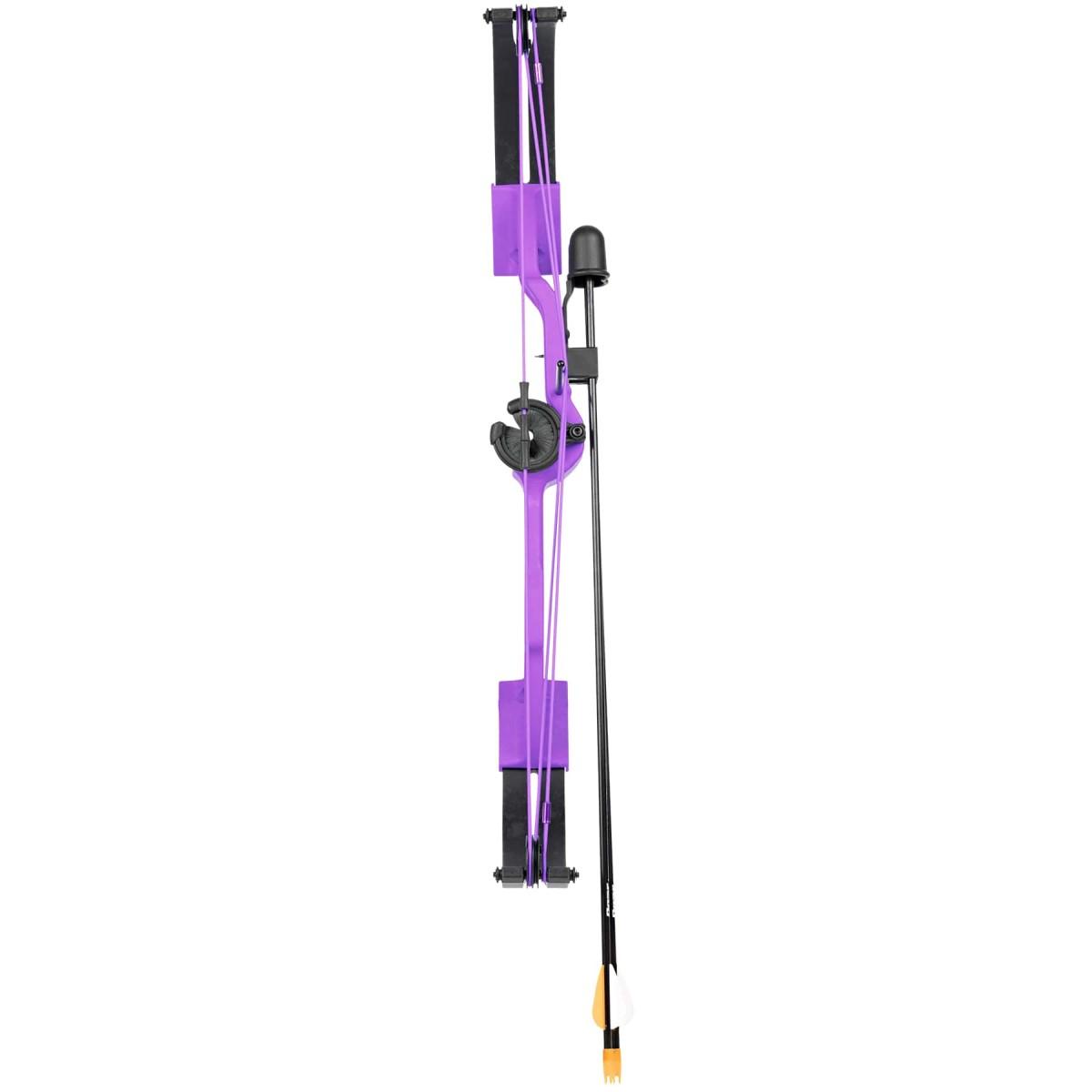 Bear Youth Bow Brave RH Purple