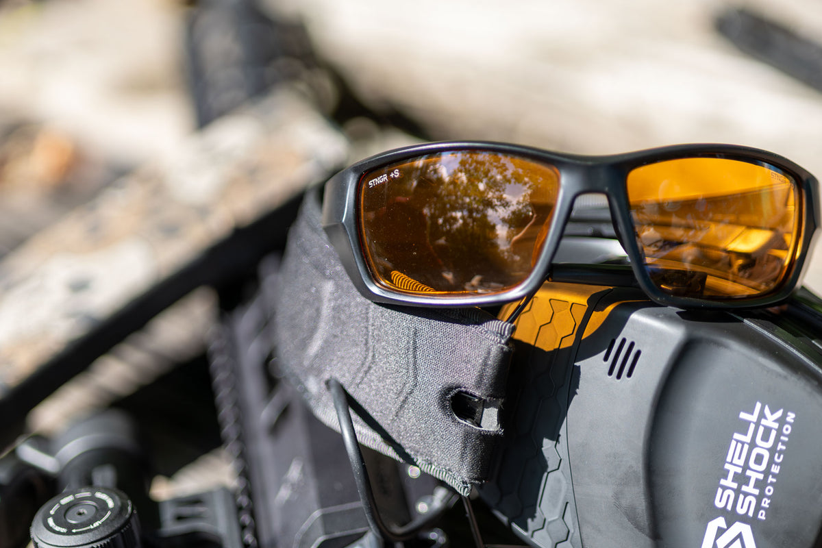 STNGR Alpine® BrightEdge Orange Shooting Glasses - w/ Smoke or Clear Lenses