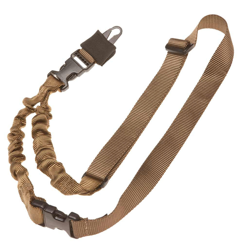 TacShield Shock Sling Single Point w/Double ERB Coyote 1 1/4in