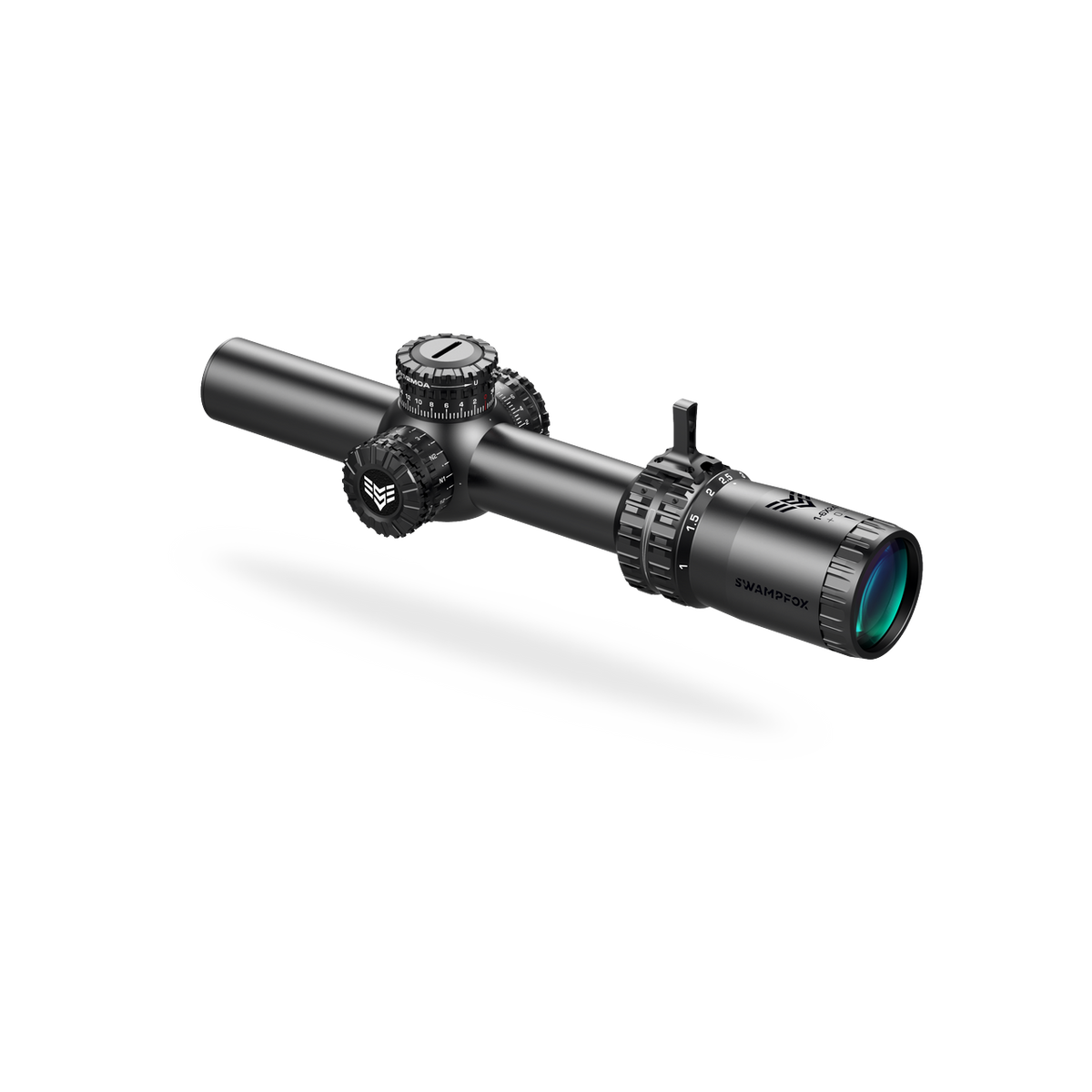 Swampfox Arrowhead Series 1-10X24 SFP Green IR MIL 30mm Tube Riflescope