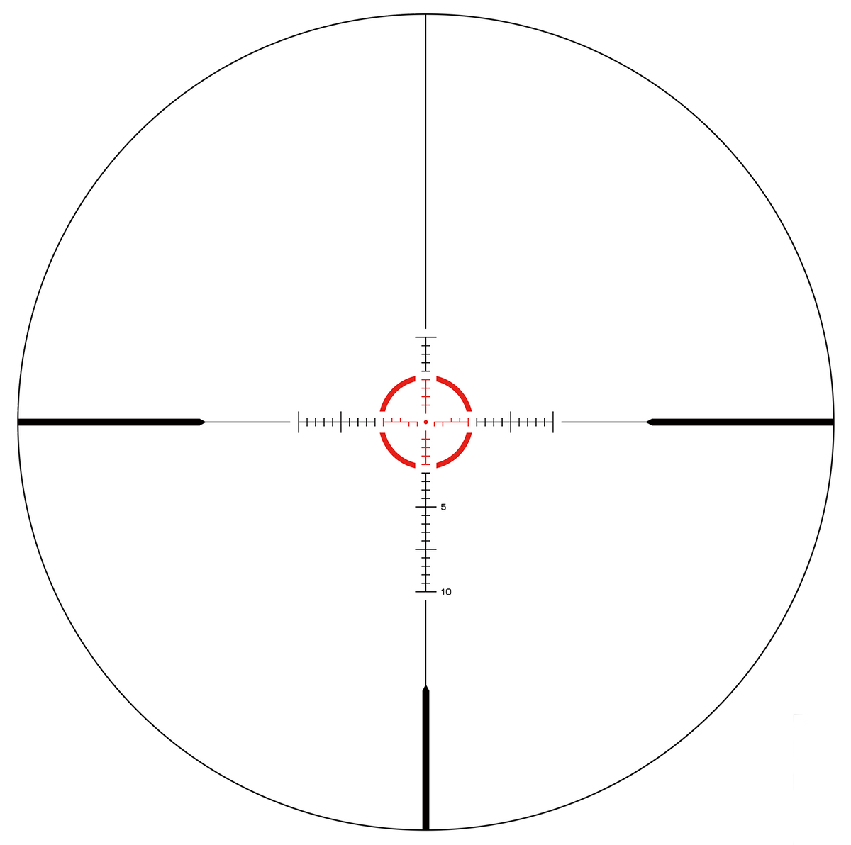 Swampfox Arrowhead Series 1-10X24 SFP Green IR MIL 30mm Tube Riflescope