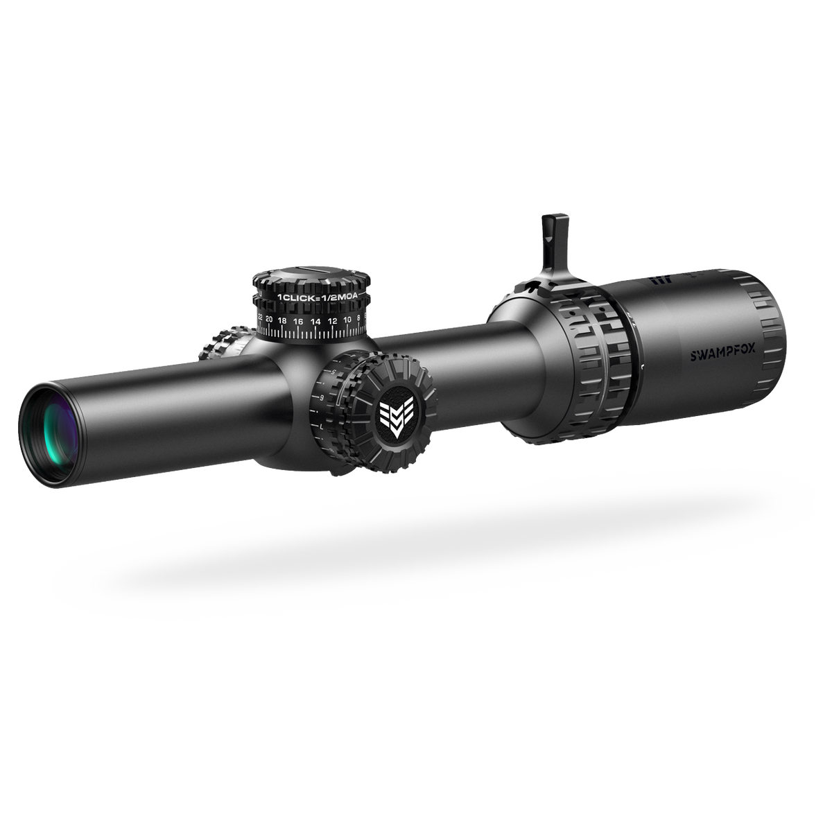 Swampfox Arrowhead Series 1-10X24 SFP Green IR MIL 30mm Tube Riflescope