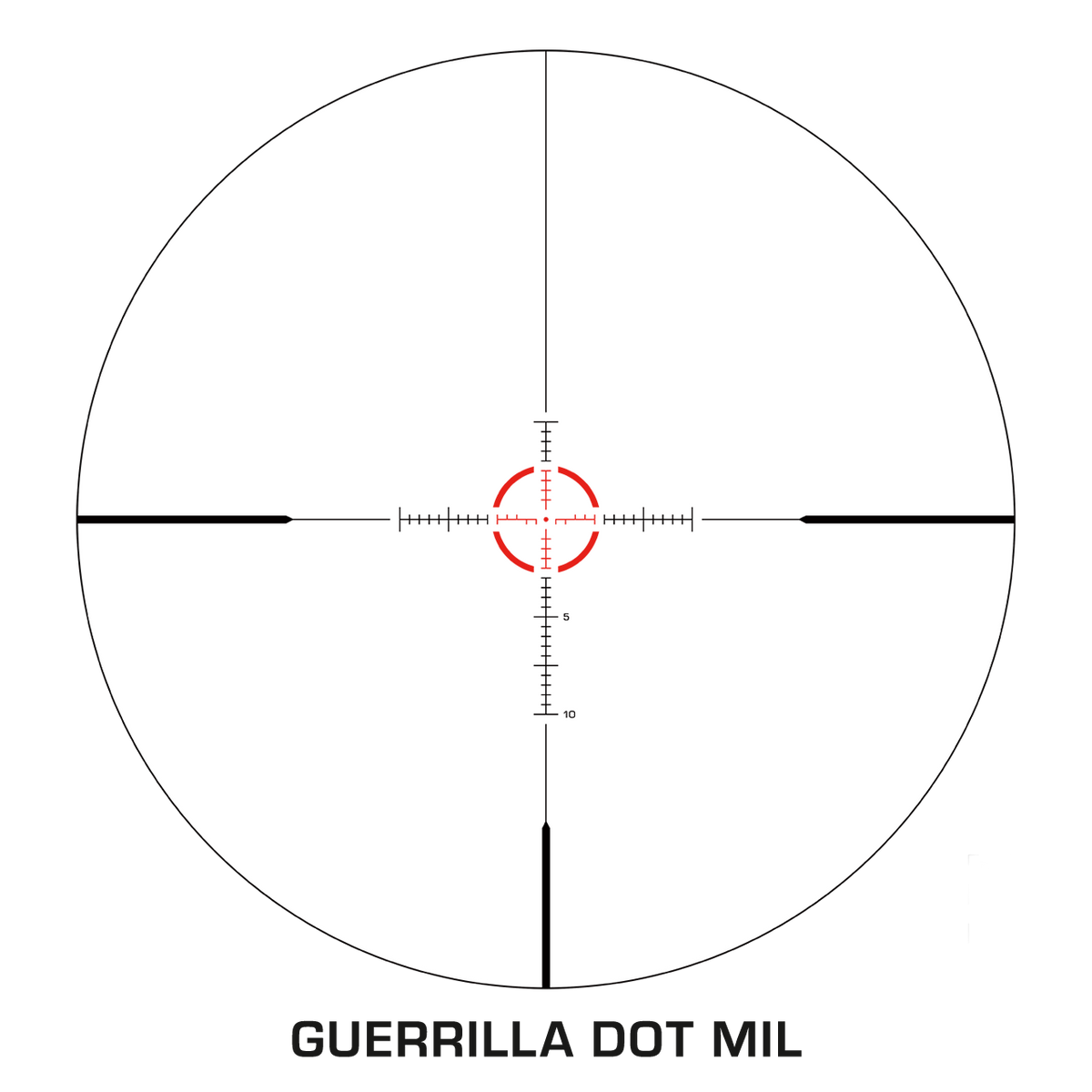 Swampfox Arrowhead Series 1-10X24 SFP Green IR MOA 30mm Tube Riflescope