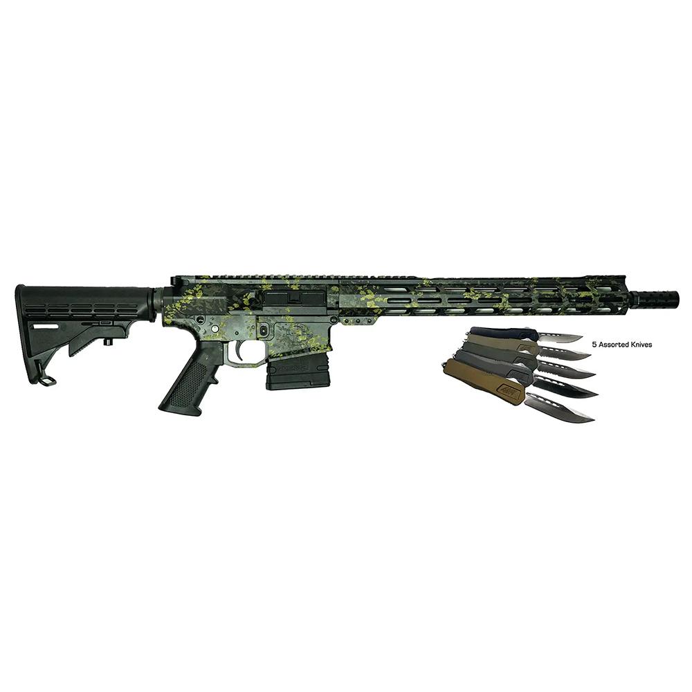 Great Lakes AR10 308Win 16in Bbl 20Rd Lich Blk Camo 5 OTF 3.5'' Bld