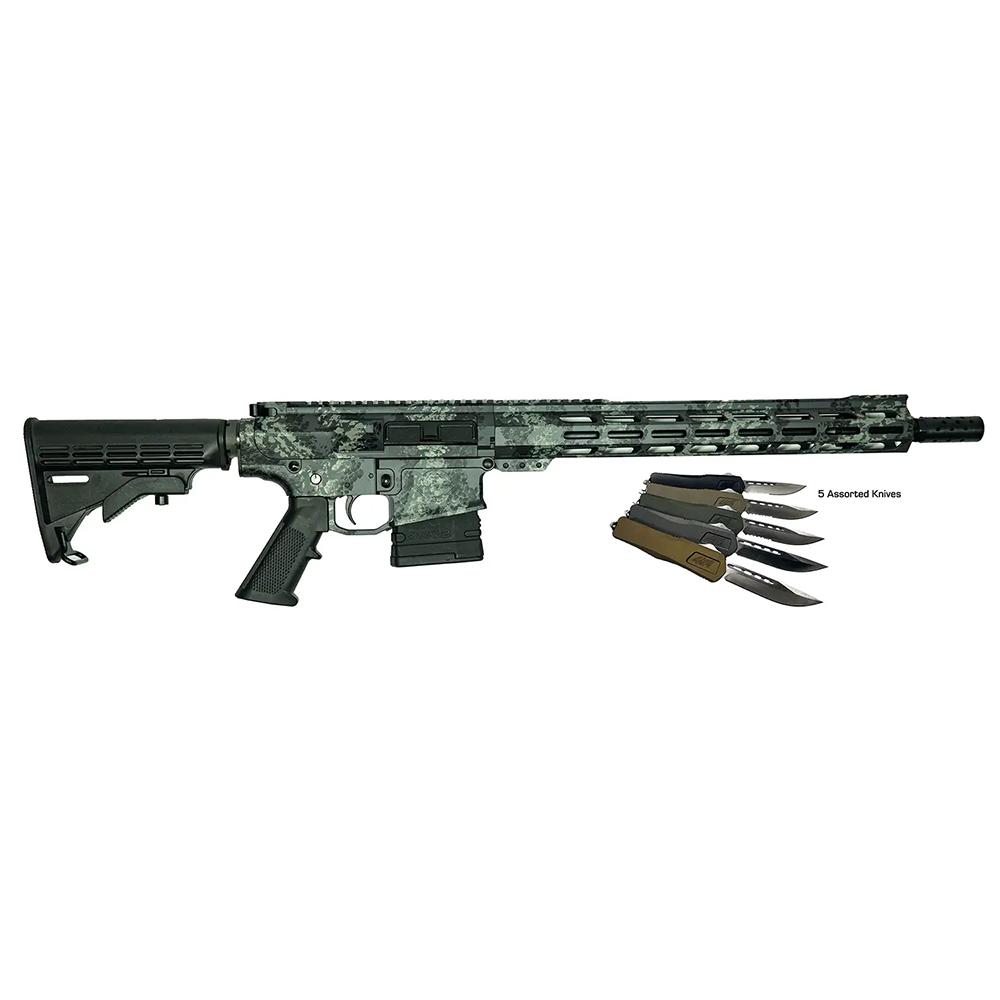 Great Lakes AR10 308Win 16in Bbl 20Rd Lich Gry Camo 5 OTF 3.5'' Bld