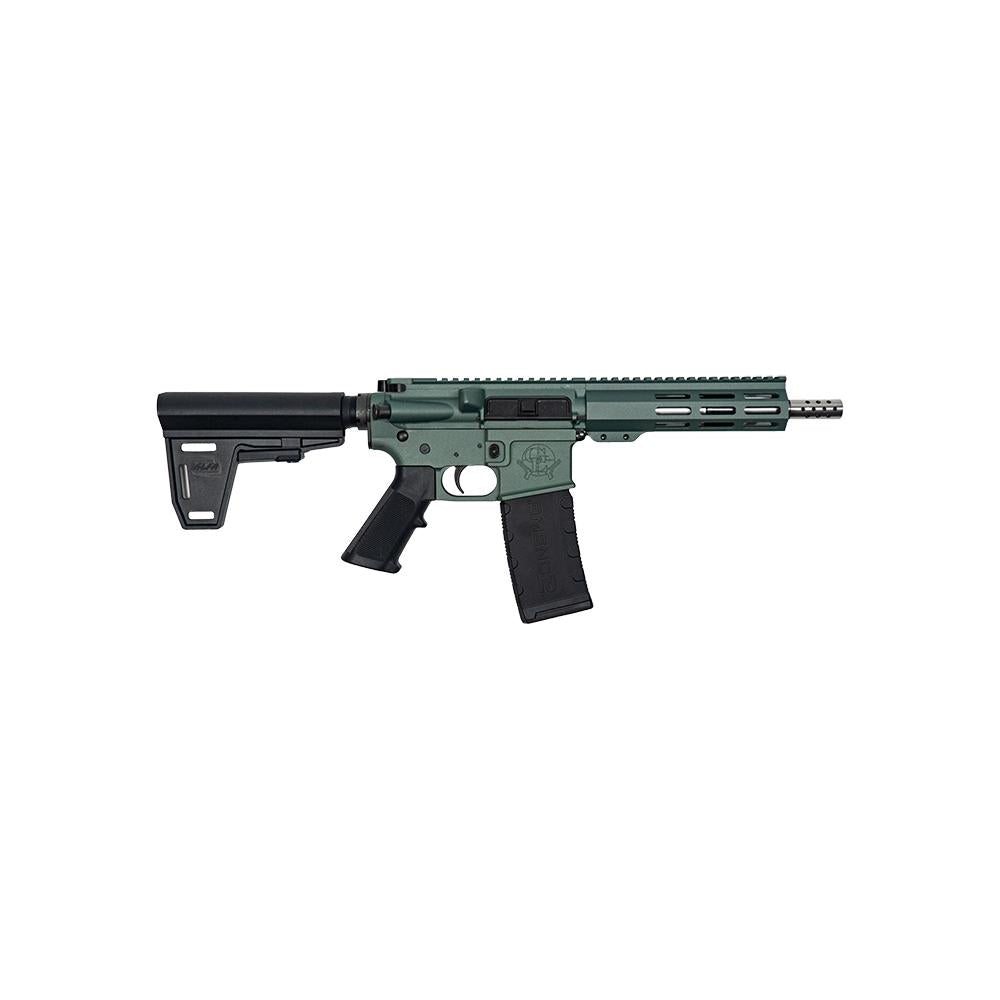 GLFA 223 Wylde Braced Pistol Charcoal Green, SS 7.5 Barrel 1-30rd mag