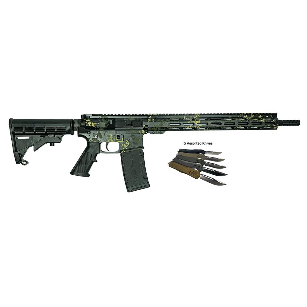 Great Lakes AR15 223Wy 16in Sts Bbl  30Rd Lich Blk Camo  5 OTF 3.5'' Bld