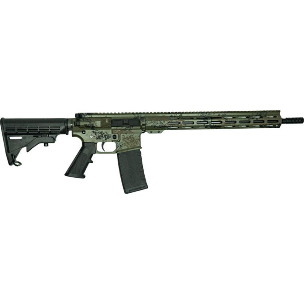 Great Lakes AR15 223Wy 16in Sts Bbl 30Rd Lich Grn Camo  5 OTF 3.5'' Bld