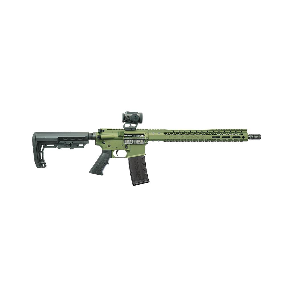 BRO 16 5.56 Spec 15 Rifle 15 MLOK - w/ ZeroTech Trace red dot - BULLFROG