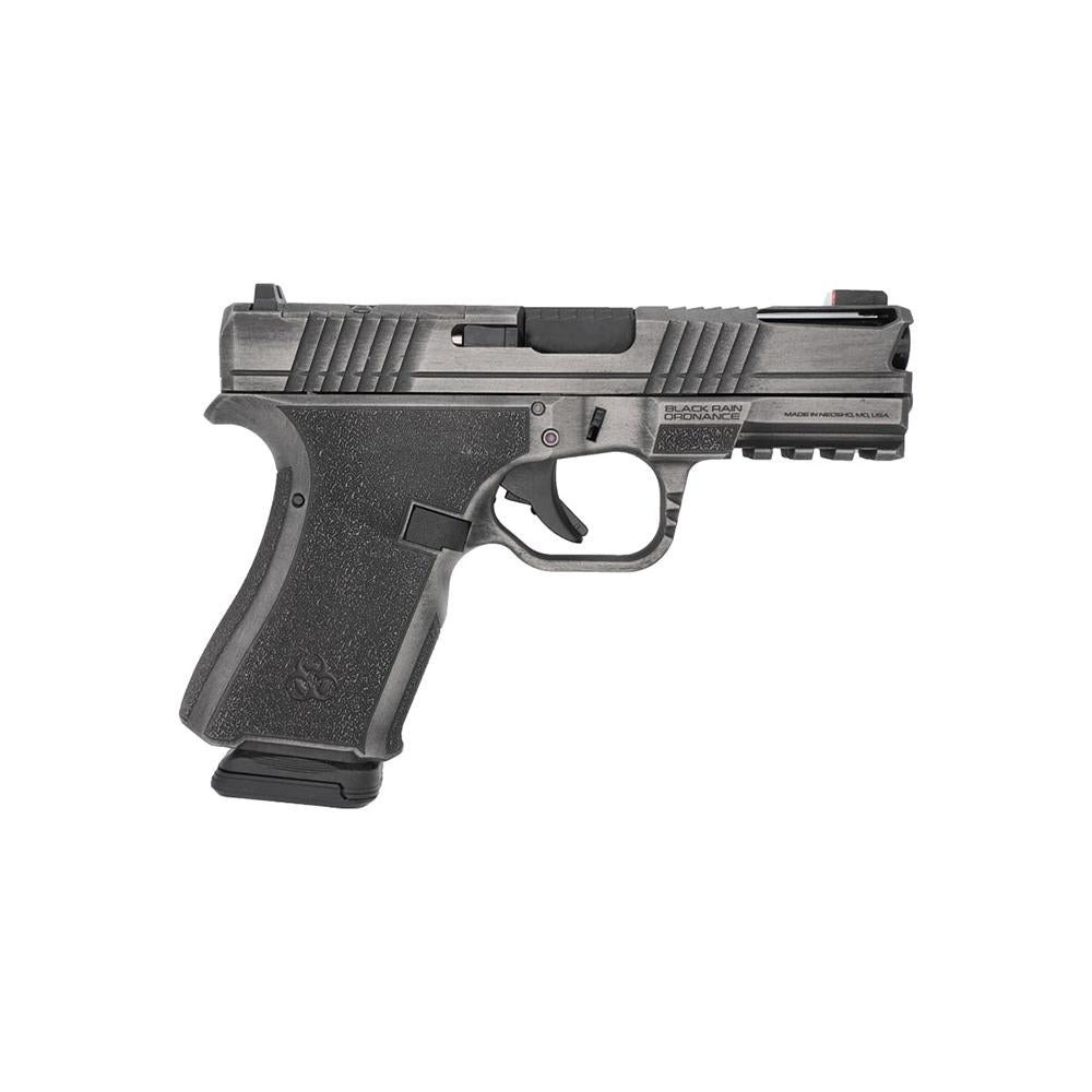 BLACK RAIN ORDNANCE 4'' 9MM FRONTLINE+ HANDGUN-GUN METAL GREY BATTLEWORN