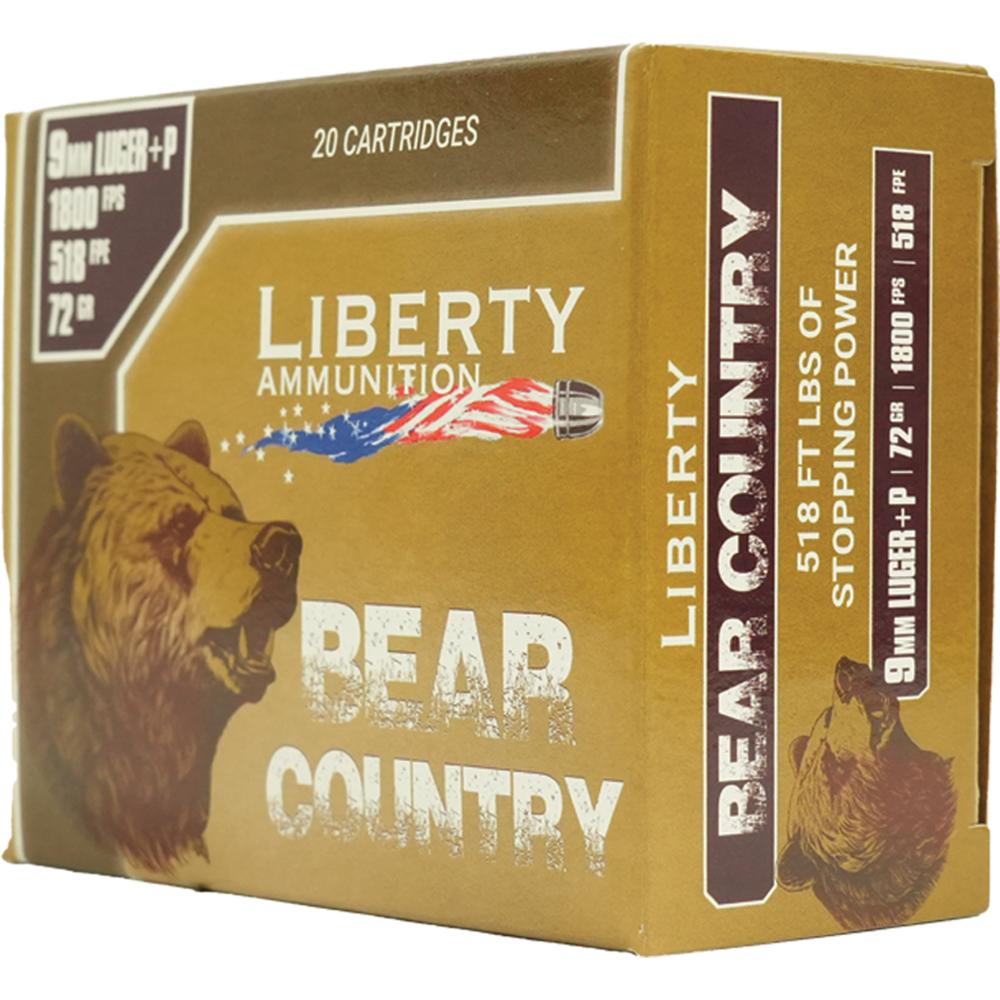 Bear Country 9mm +P 72GR 20 RDS