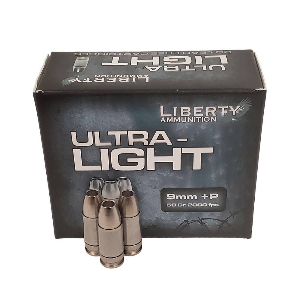 Ultra-Light 9mm +P 50gr Copper Mono.Frag HP 20RD