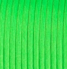 GREEN NEON 550 PARACORD 100'