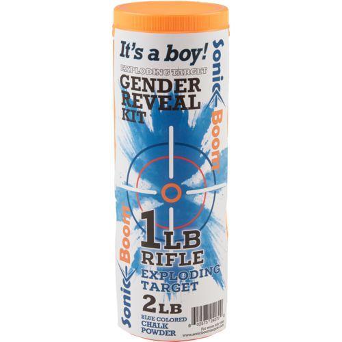 Sonic Boom Binary Rifle Target - Gender Reveal Kit - Boy