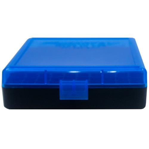 001 - .380 Cal/9mm 100rd Blue/Black ammo box