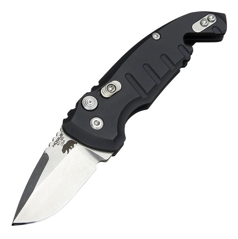 Hogue Knives A01 Microswitch CA Legal Auto Knife Black (1.8 Stonewash)