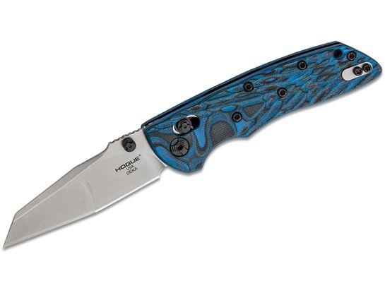 Hogue Deka ABLE Folding Knife 3.25 SW Mod Wharncliffe Blue Lava G-10