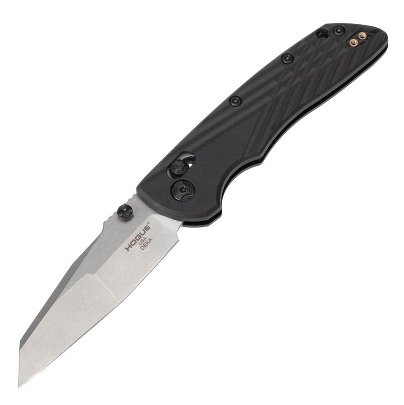 Hogue Deka 3.25 ABLE Lock Folder Mod Wharncliffe Tumb Blade Poly Frame Blk