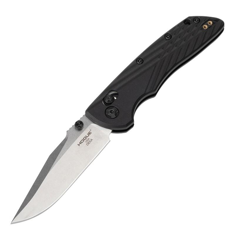 Hogue Deka 3.25 ABLE Lock Folder Clip Point Blade Tumb Poly Frame Blk
