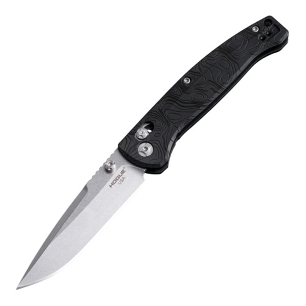 Mysto 3.4'' ABLE Folding Knife Clip Point Blade Black Diamond Metal