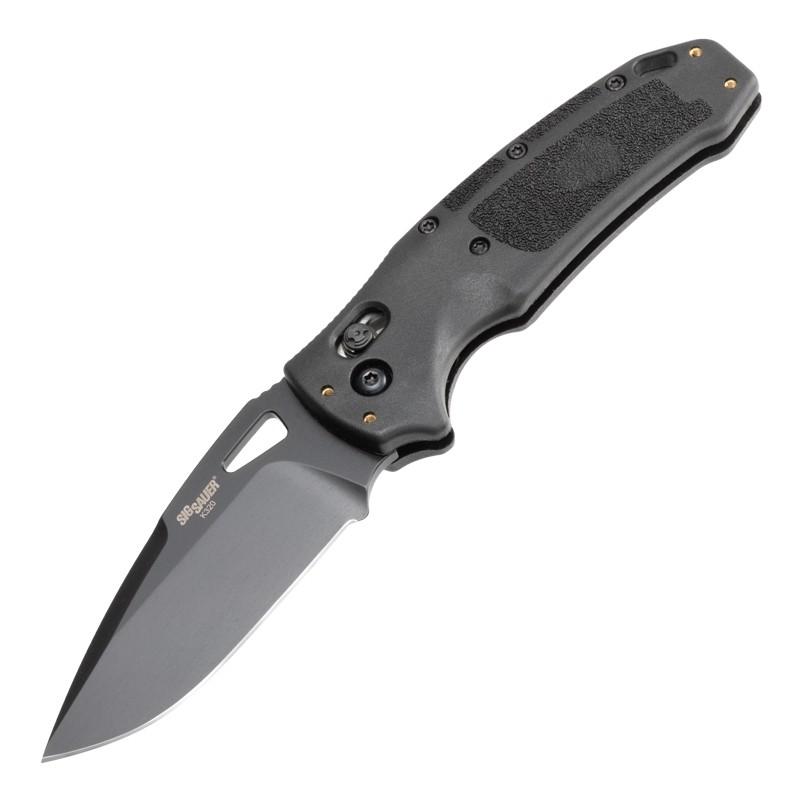 Hogue Knives Sig K320 Nitron ABLE Lock Knife Black Drop Point (3.5 Black)