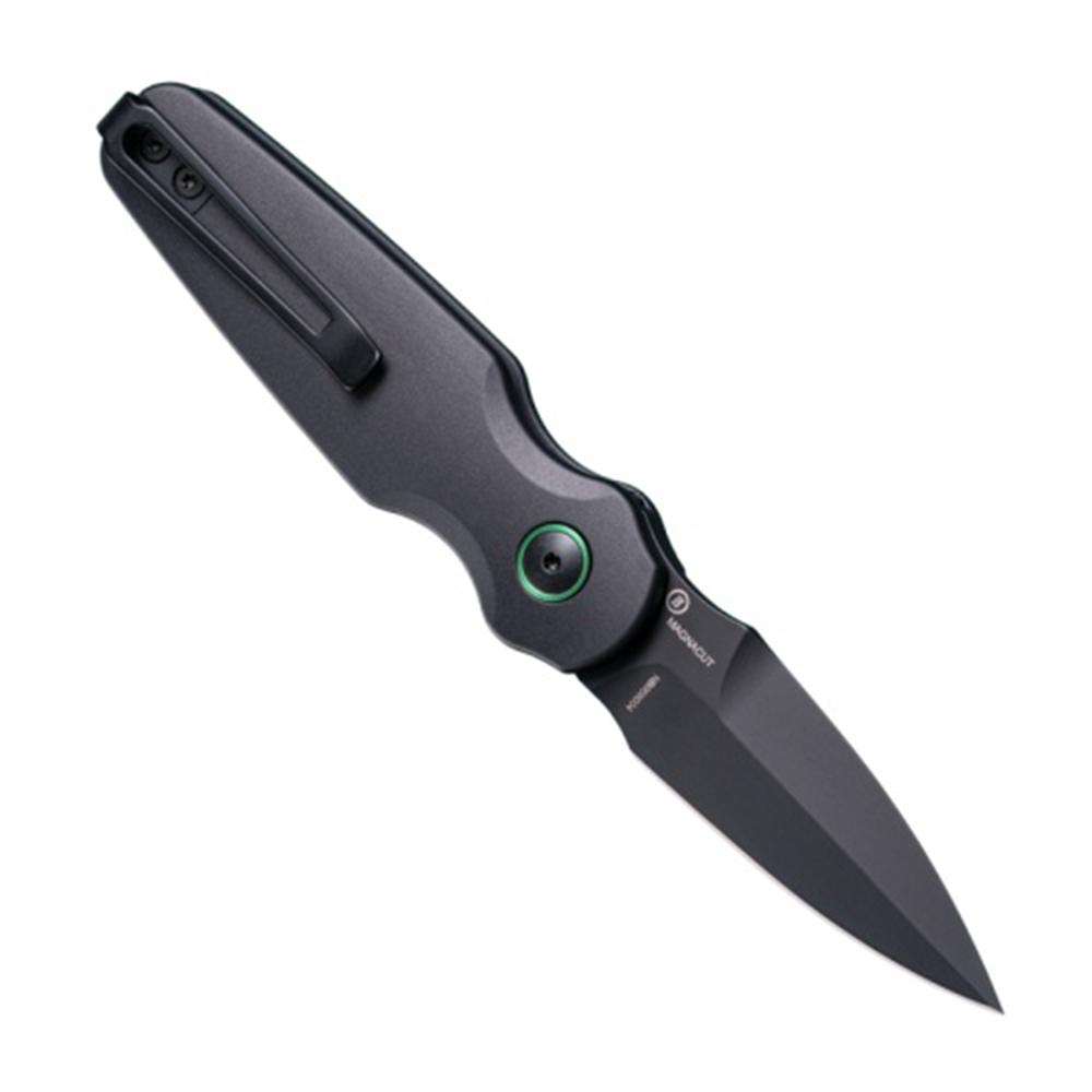 Ballista-II 2.6'' Button Lock Automatic Knife G-10 Insert Solid Black