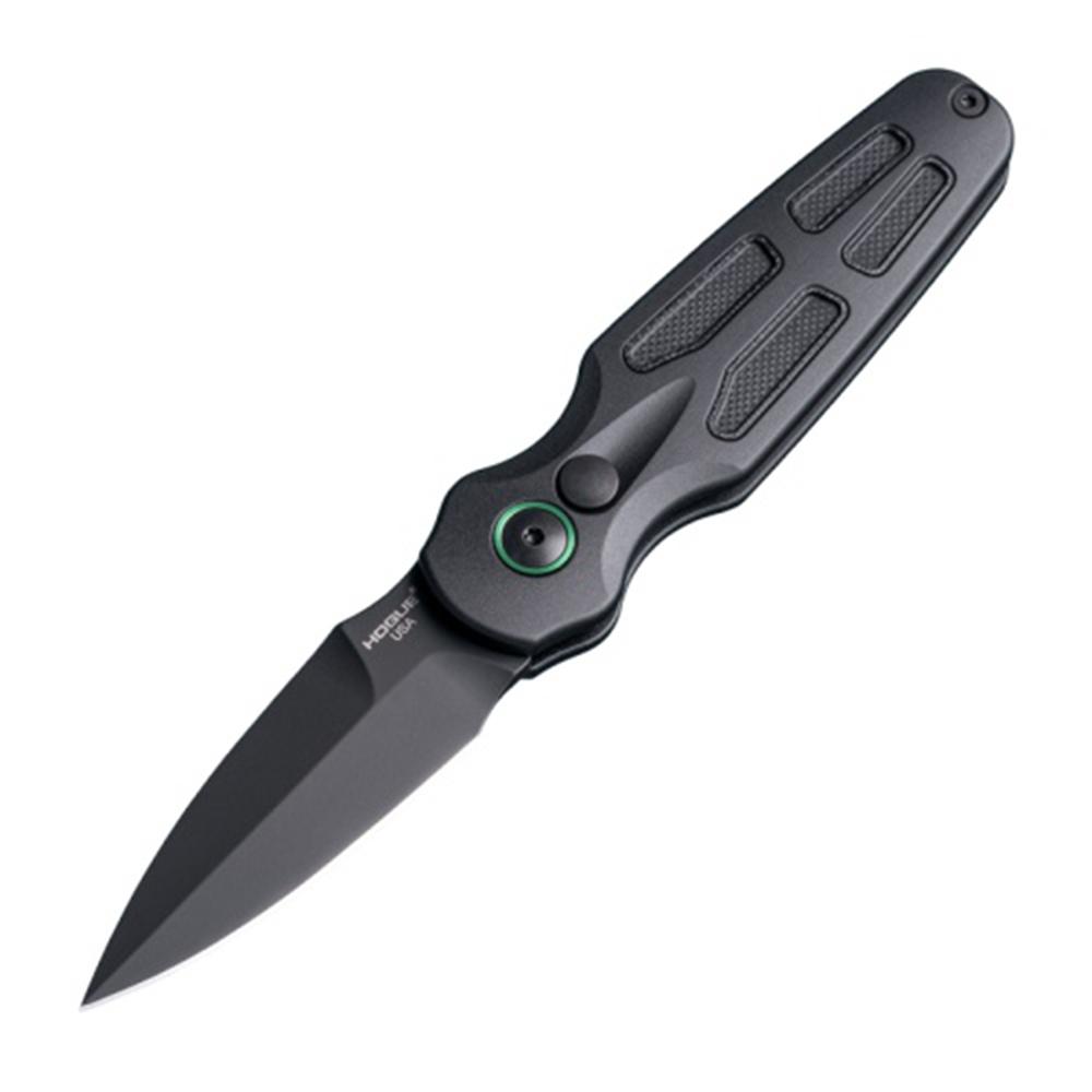 Ballista-II 2.6'' Button Lock Automatic Knife G-10 Insert Solid Black