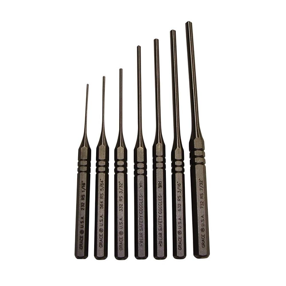 Grace USA Steel Roll Spring Punch Set