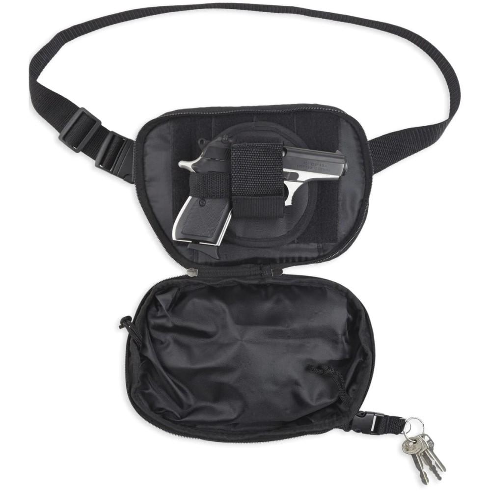 Fanny Pack Holster Black with black trim - medium