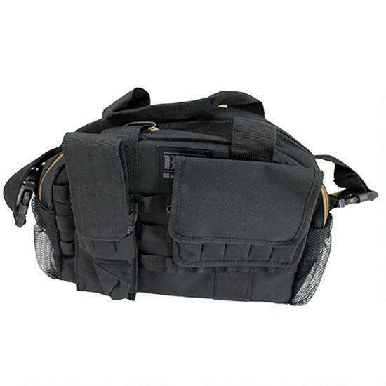 Tactical Range Bag w/MOLLE Mag Pouches - Black