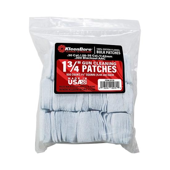 KleenBore 1-3/4” .28-.35 Cal. Cleaning Patches (500PK)