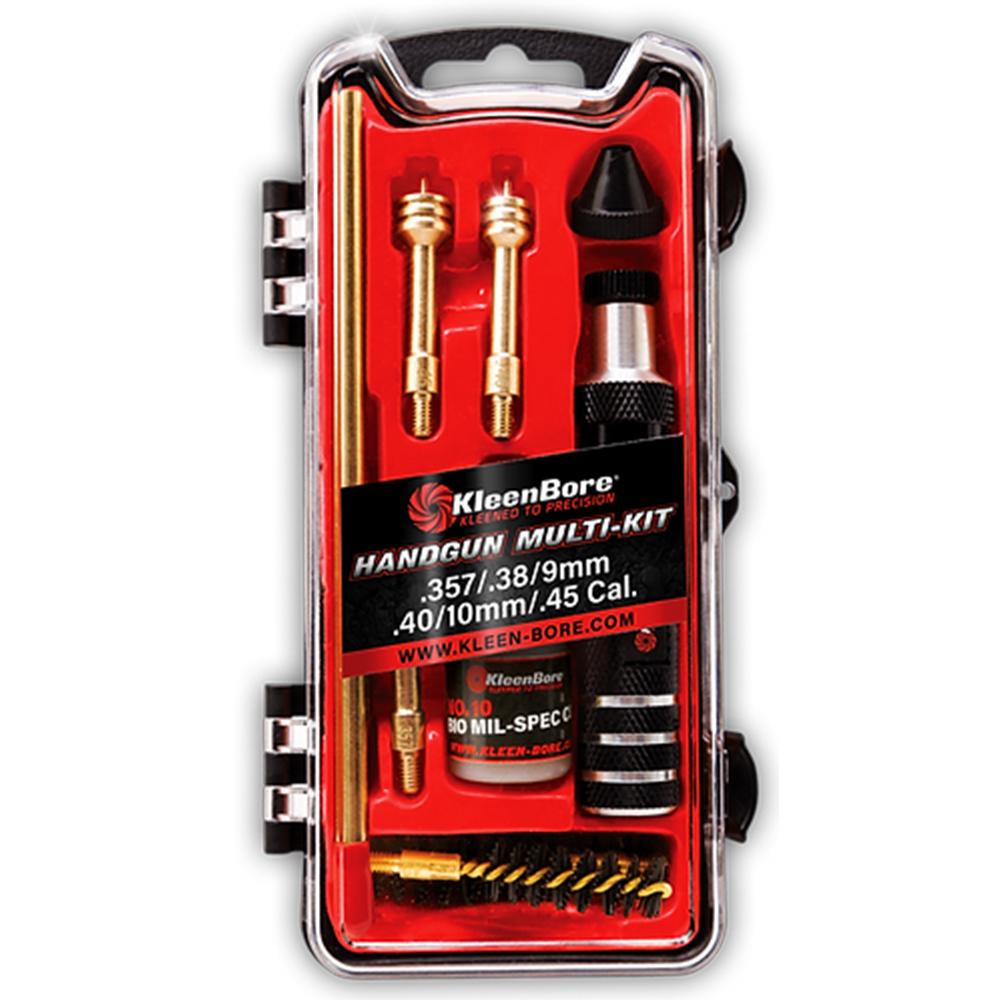 KleenBore Multi-Handgun .38/9/10mm/.40/.45 Caliber Cleaning Kit