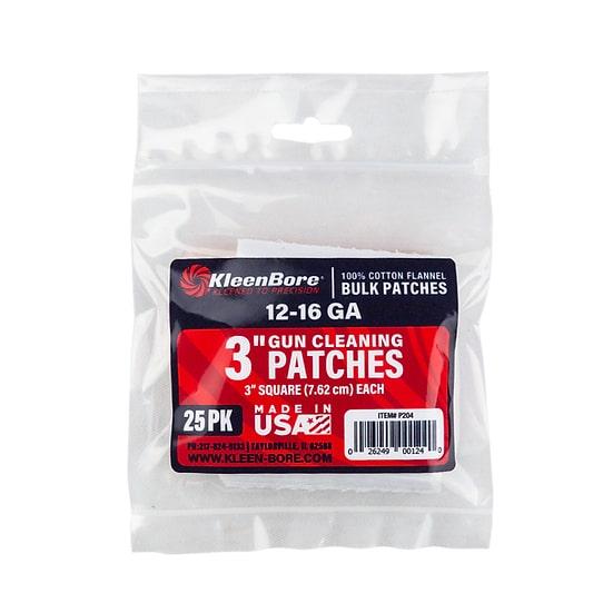 KleenBore 3” 12-16 Gauge Cleaning Patches (25PK)