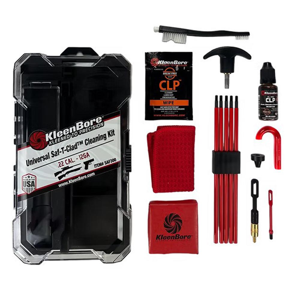 KleenBore Universal Saf-T Clad Cleaning Kit (Handgun, Rifles & Shotgun)