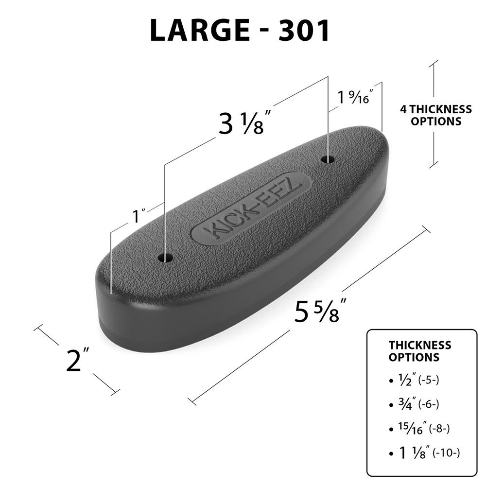 BLK ALL PURPOSE 2 X 5 5/8X 1 1/8