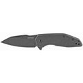 Kershaw Gravel, 2.5" Folding Knife/Assisted, Drop Point, Plain Edge, 8CR13MOV/BlackWash