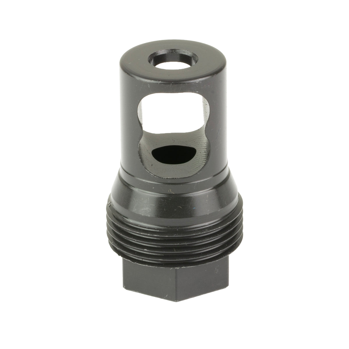 KGM Taper Muzzle Brake, Threaded 1/2X28, Fits R30T/R338 Suppressors, Nitride Finish, Black