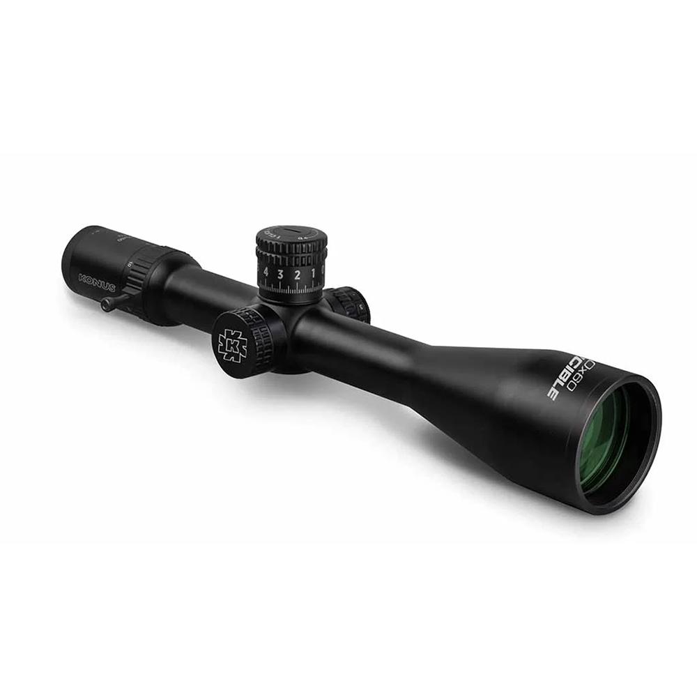 Konus 5x-50x60mm Riflescope - engraved/illum Crosshair 34mm w/Zero Stop