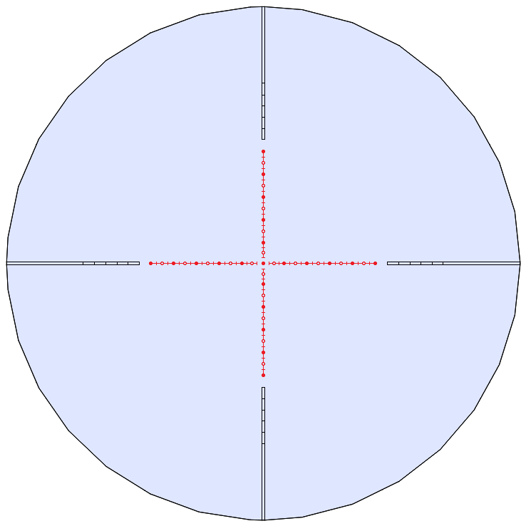 Konus Absolute Series Riflescope 5-40x56 Mil-Dot Reticle