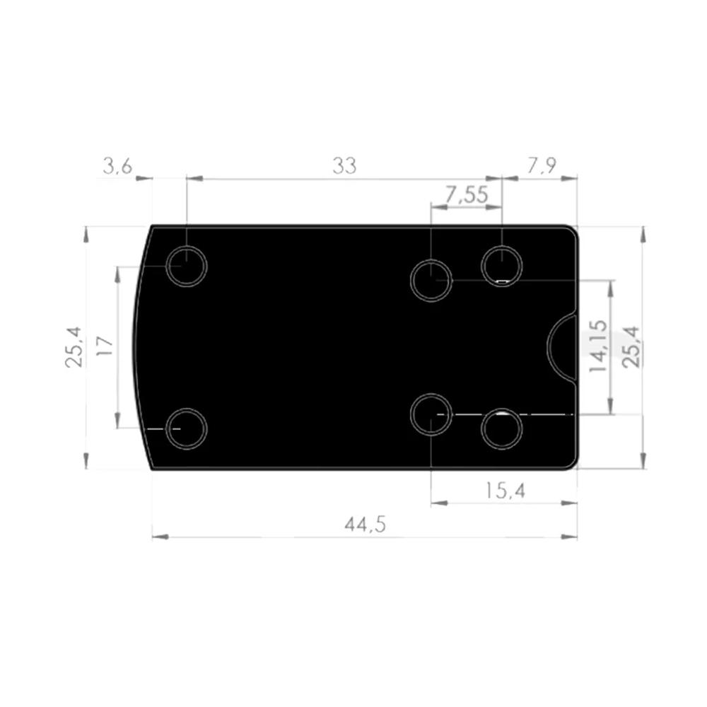 Konus Micro Red Dot Multii-Reticles Weaver Mount & Deltapoint Pro Base