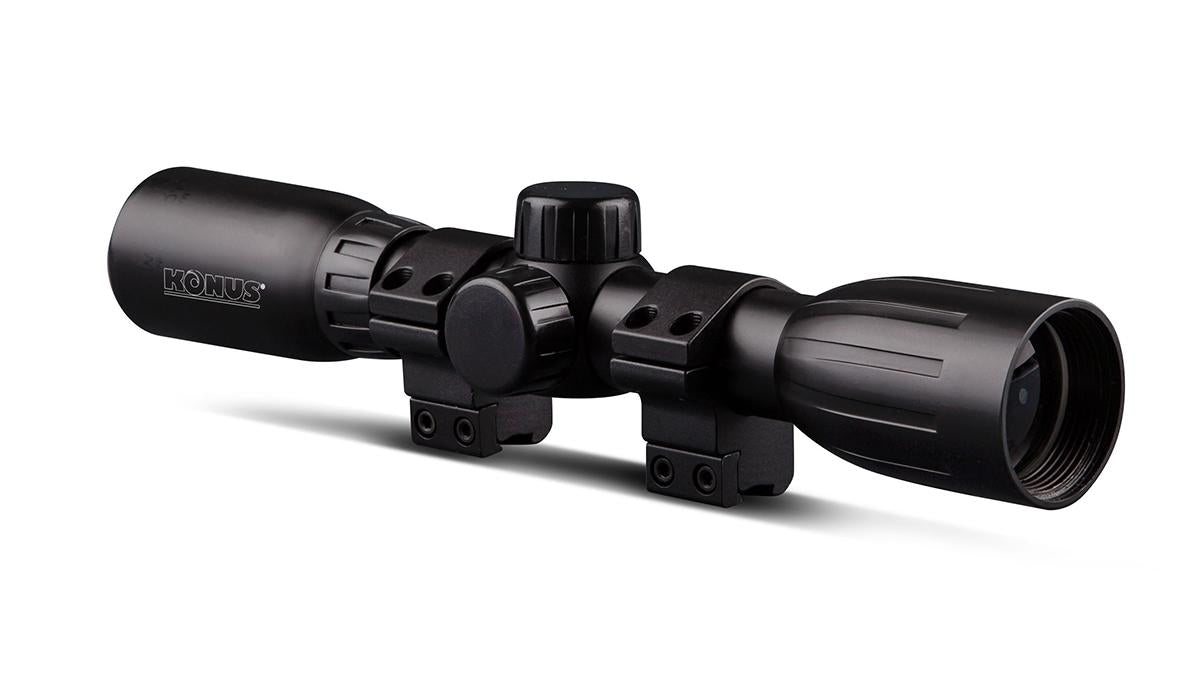 KONUSFIRE 4X32 RIFLESCOPE W/MOUNTING RINGS