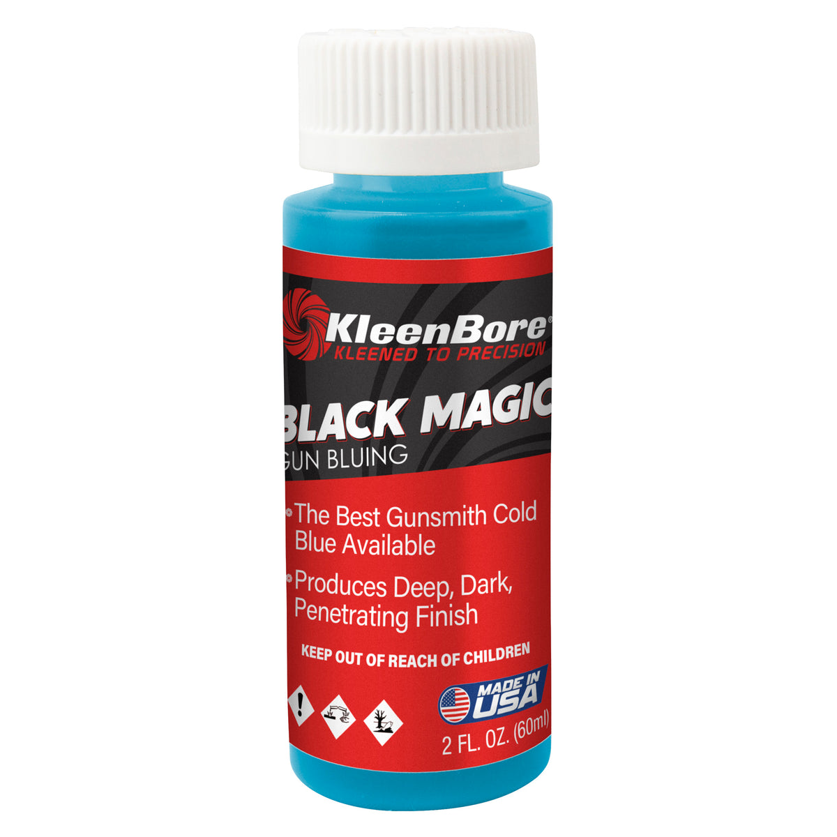 Kleen-Bore Black Magic, Liquid, 2oz, Gun Blue, Bottle