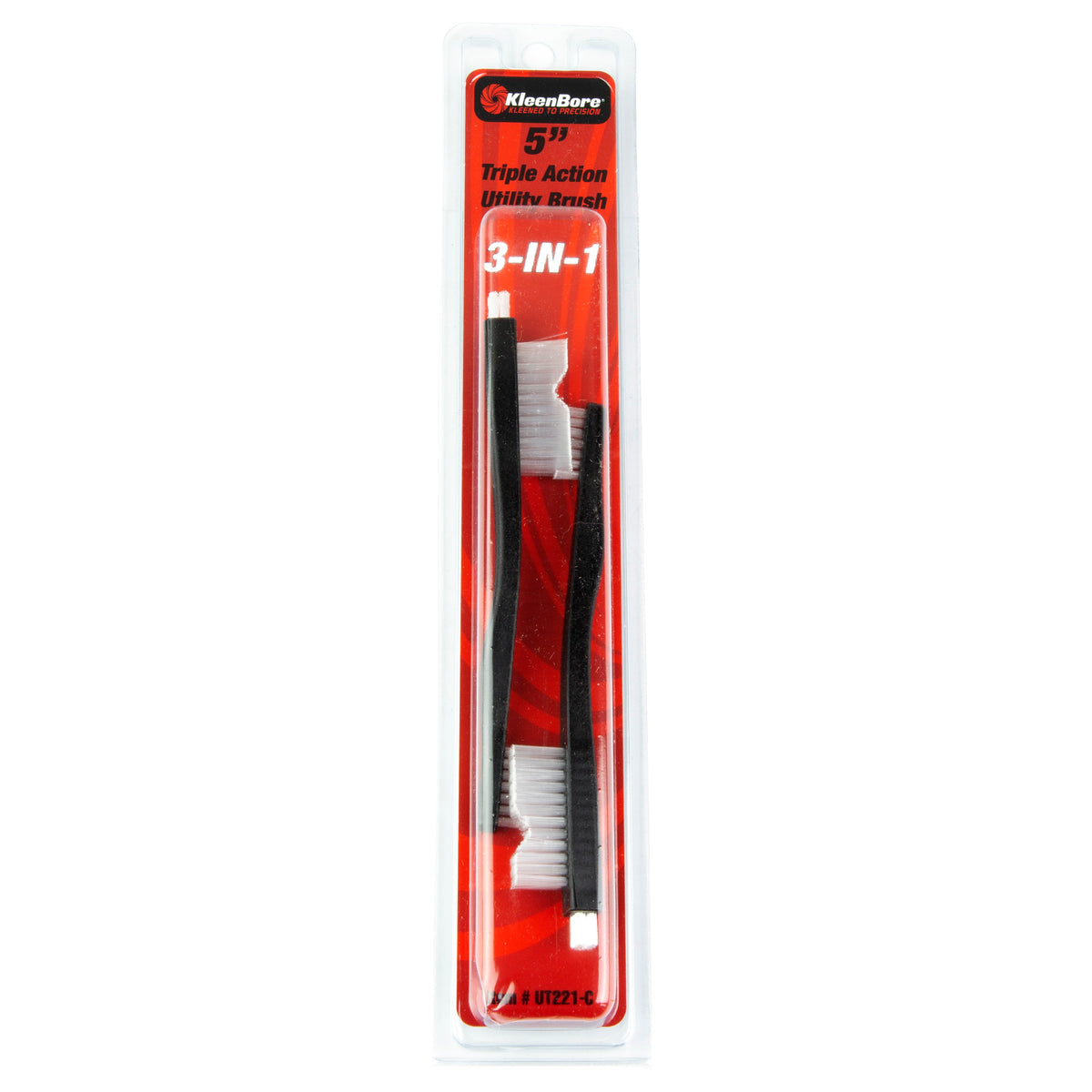 Kleen-Bore Triple Action, Nylon Utility Brush, 5", 2 Pack
