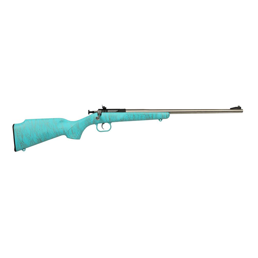 Crickett 22LR Stnls Blue w/Gold Web Syn Stk