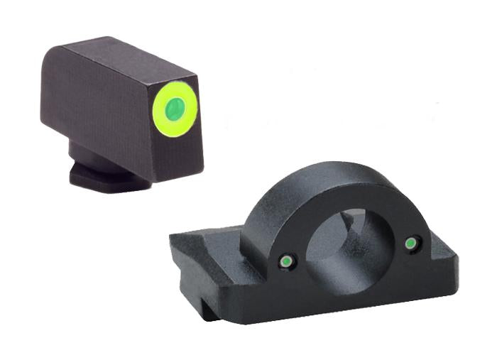 NIGHT SIGHTS FOR GLK Ghost Ring Set GREEN Outline 17,19,26