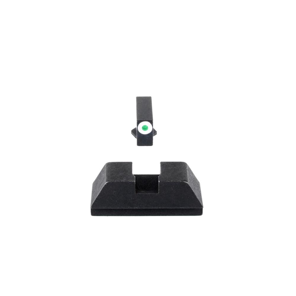 Optic-Compatible Glock (all) L Tall Green Tritium White Outline