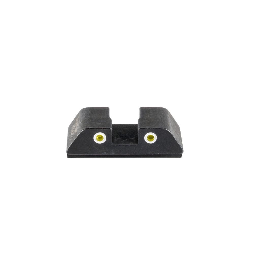 Tritium Rear Sight for Glock (all)Yellow Tritium 2-Dot White Outlines