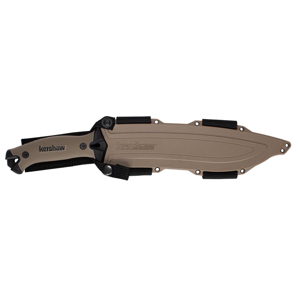 Kershaw Machete 10 Fixed Blade Knife Plain Edge Carbon/Powdercoat