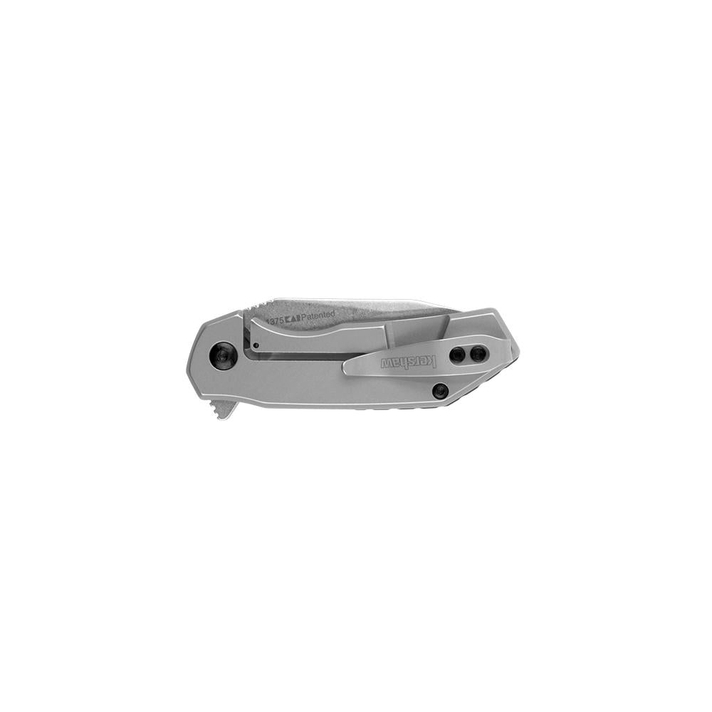 Kershaw Valve Frame Lock Knife Bead Blast Stainless Steel (2.25 Stonewash)