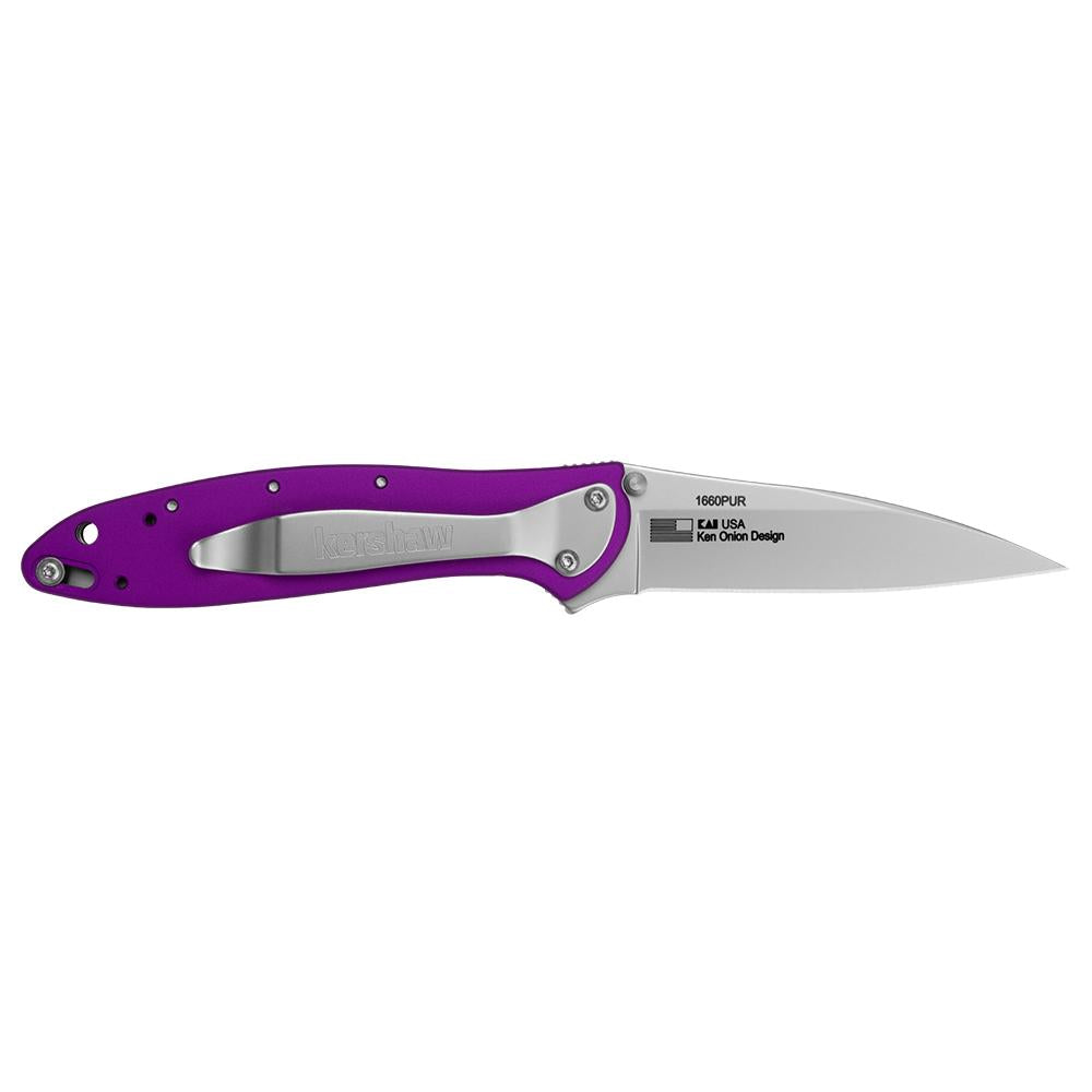 Kershaw Purple Leek Assisted Opening Knife (3 Stonewash)